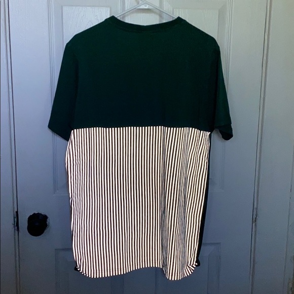 ICNY 3M Reflective Green Tshirt with stripes Sz L - Picture 4 of 6